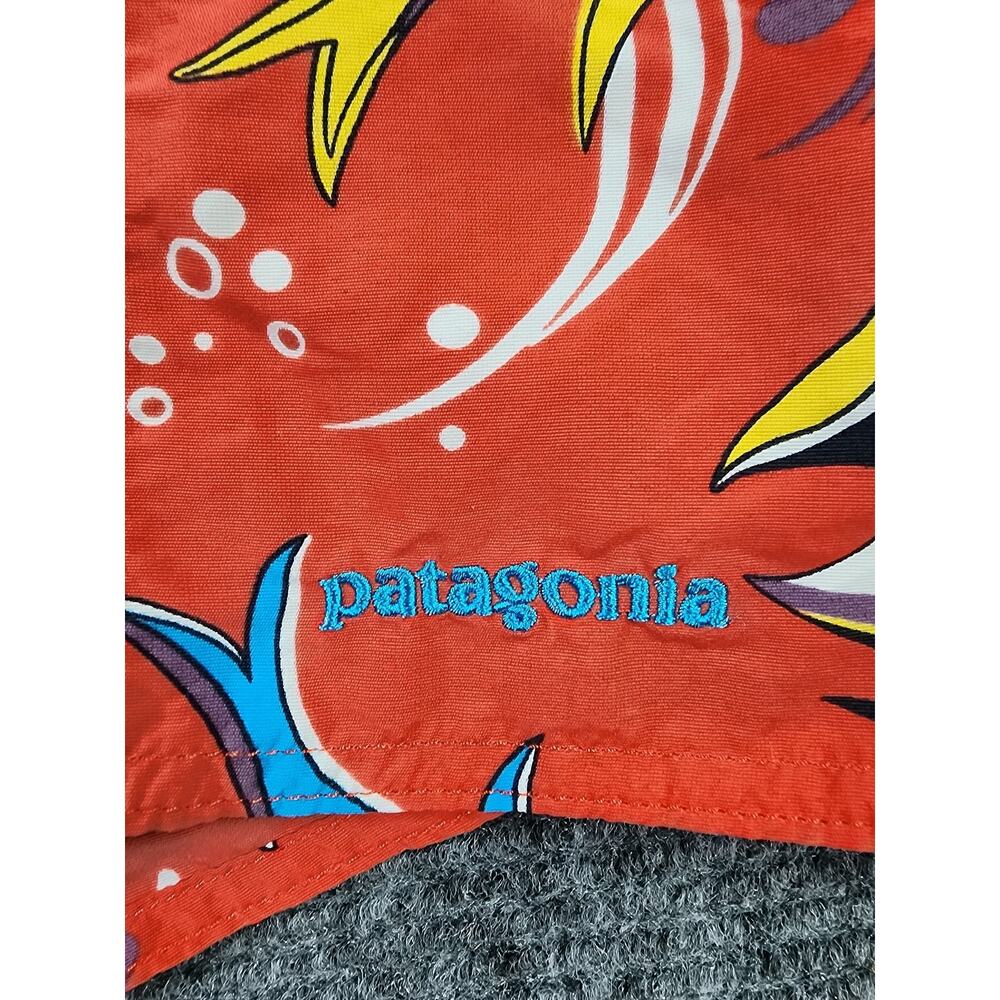 Patagonia Board Swim Trunks Drawstring Side Pocket Mens Size 30 Tropical Fish - Picture 3 of 8